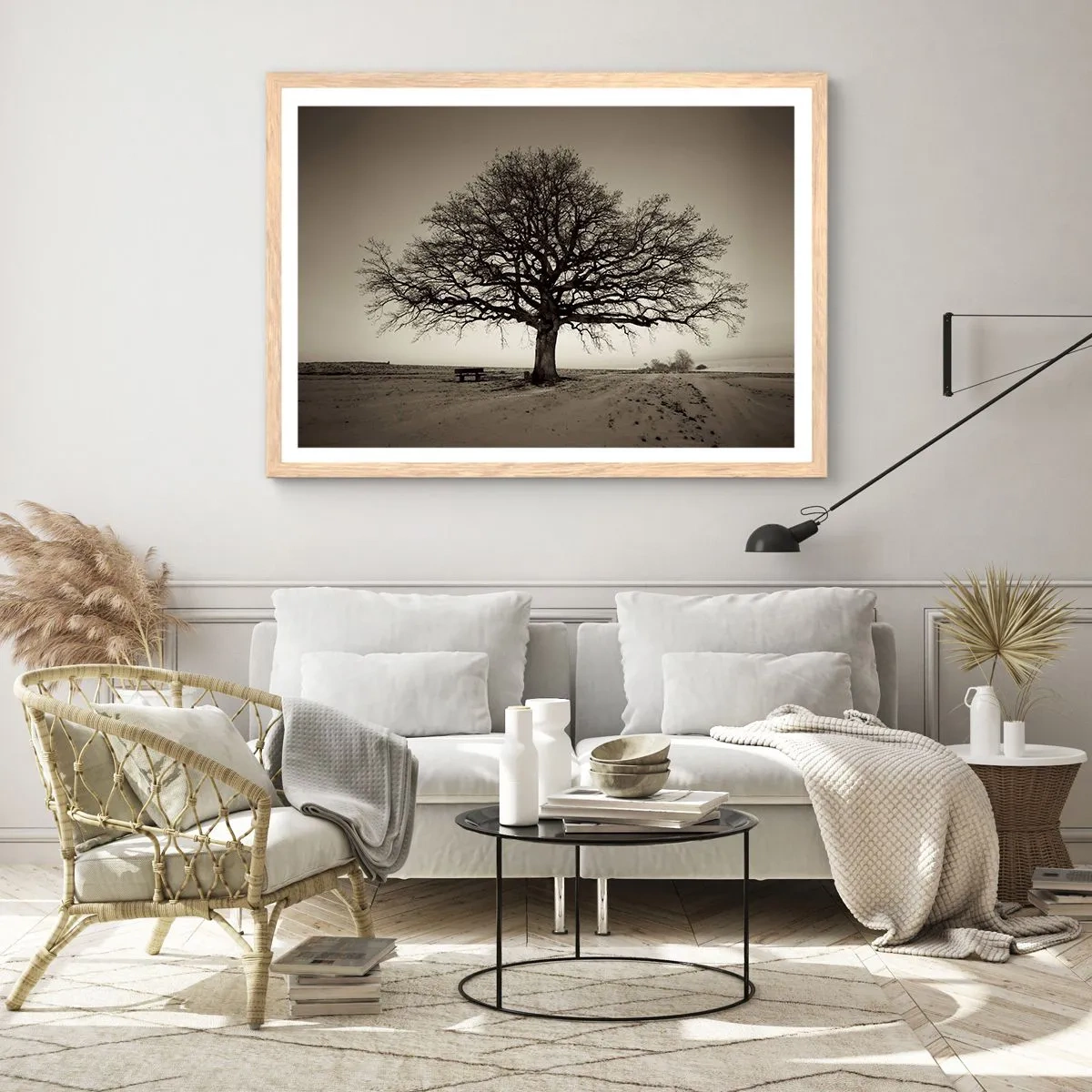 Affisch i ram av ljusek - Härifrån till evighet - 100x70 cm