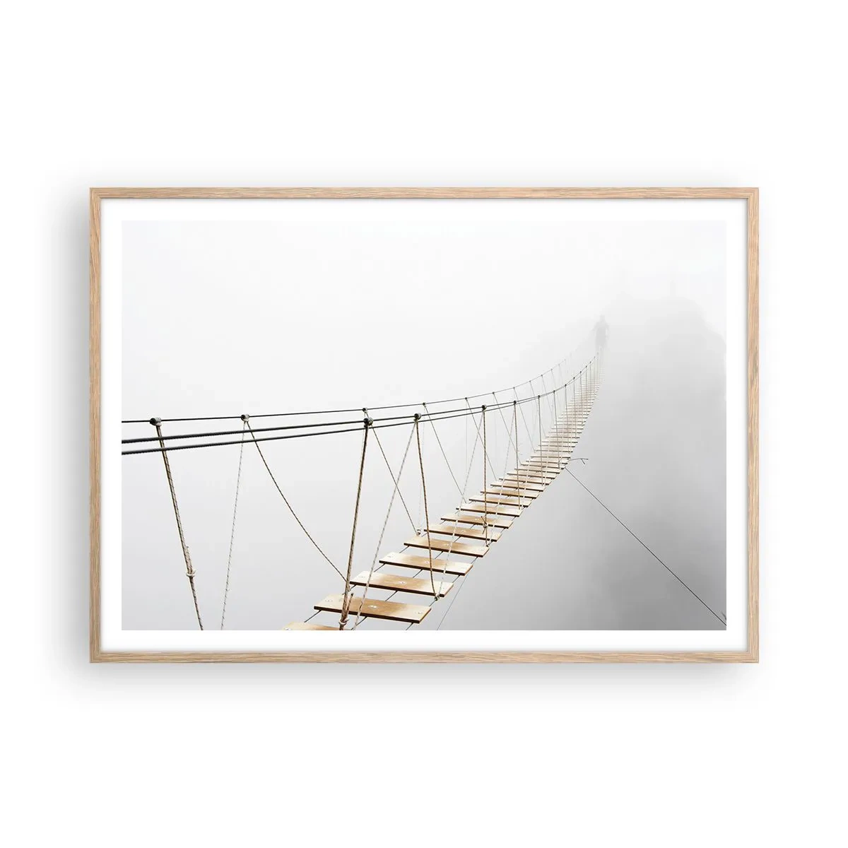 Affisch i ram av ljusek - Vart leder den dig? - 100x70 cm