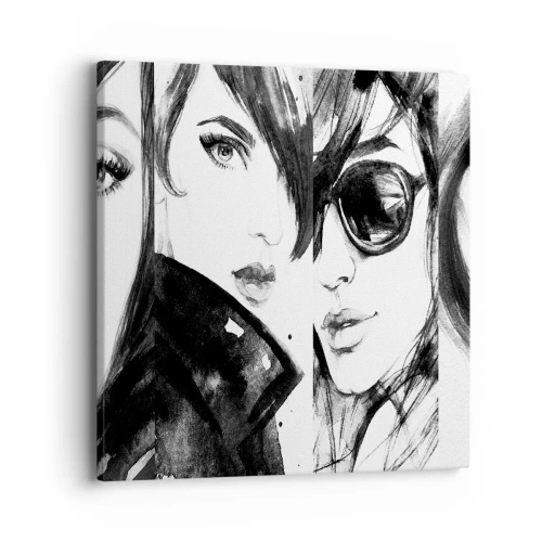 Canvastavla - Bild på duk - Mångfaldigad skönhet - 40x40 cm