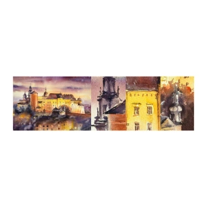 Provbit av självhäftande fototapet Deluxe Sticker - En historia och en berättelse - Låsa, Klassisk, Arkitektur - 100x30 cm