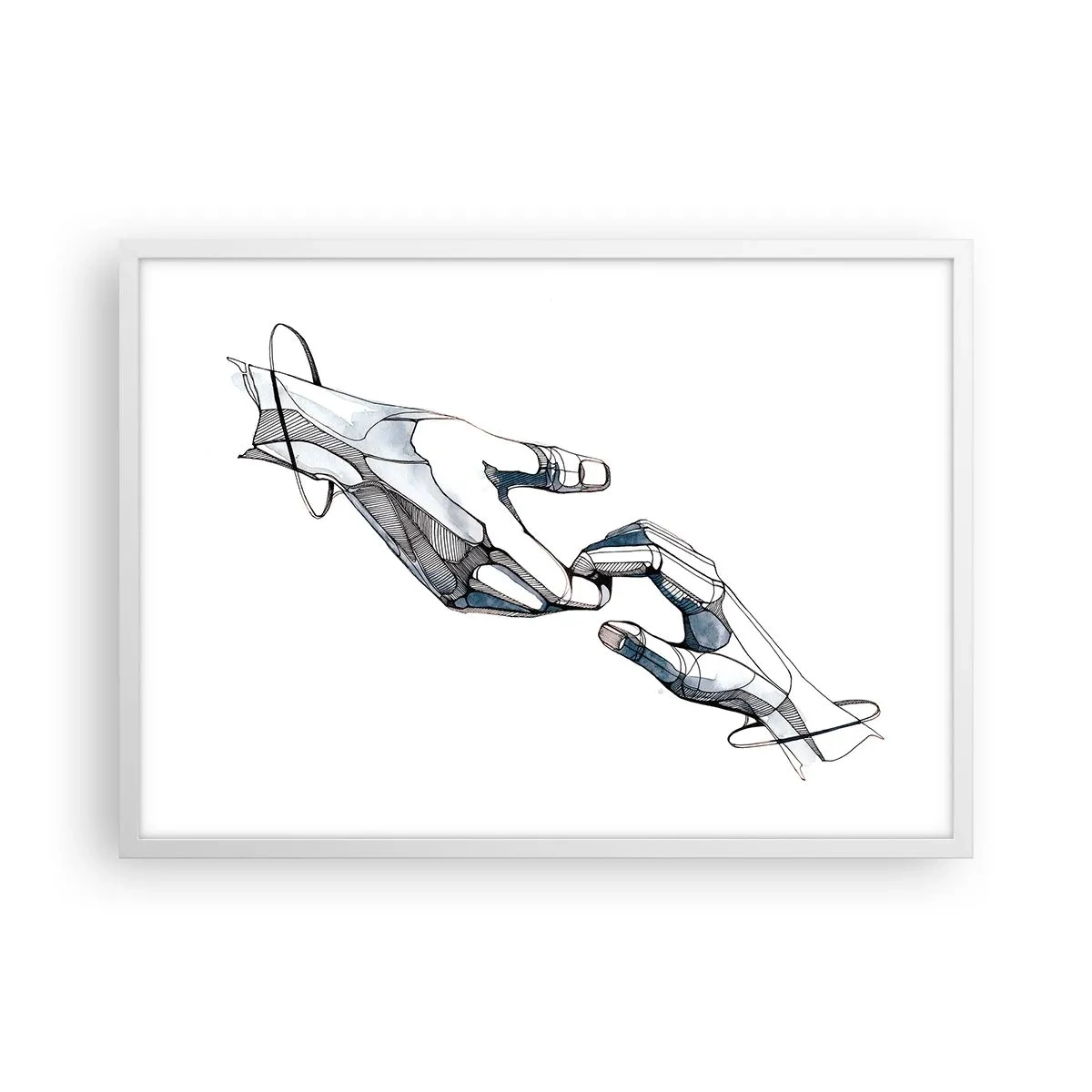 Affisch i vit ram - God gest - 70x50 cm