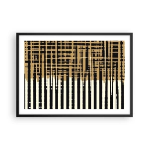 Affisch i svart ram - Arkitektonisk abstraktion - 70x50 cm