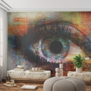 Fototapet på mått Premium Canvas - Man kan titta in i själen - Abstraktion, Öga, Bit