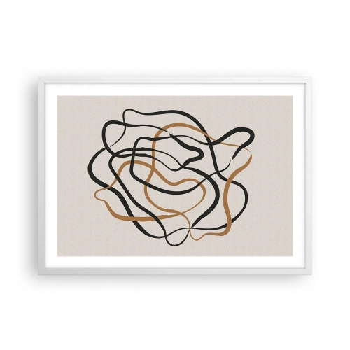 Affisch i vit ram - Allt har gått fel - 70x50 cm