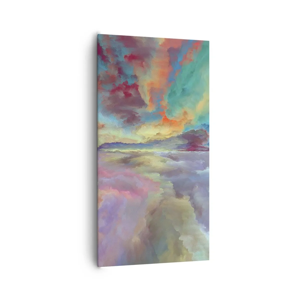 Canvastavla - Bild på duk - Två himlar - 65x120 cm