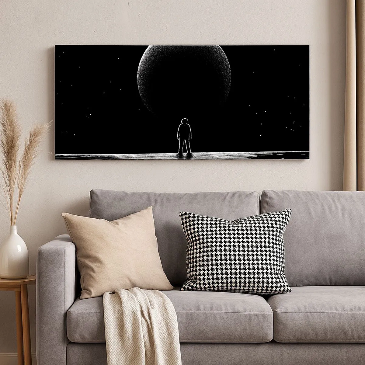 Canvastavla - Bild på duk - Ansikte mot ansikte - 100x40 cm