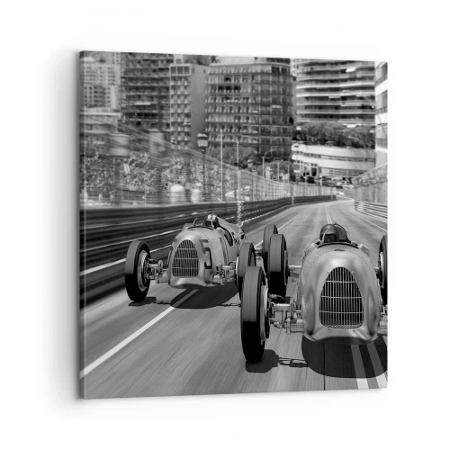 Canvastavla - Bild på duk - För länge sedan i Monte Carlo - 60x60 cm