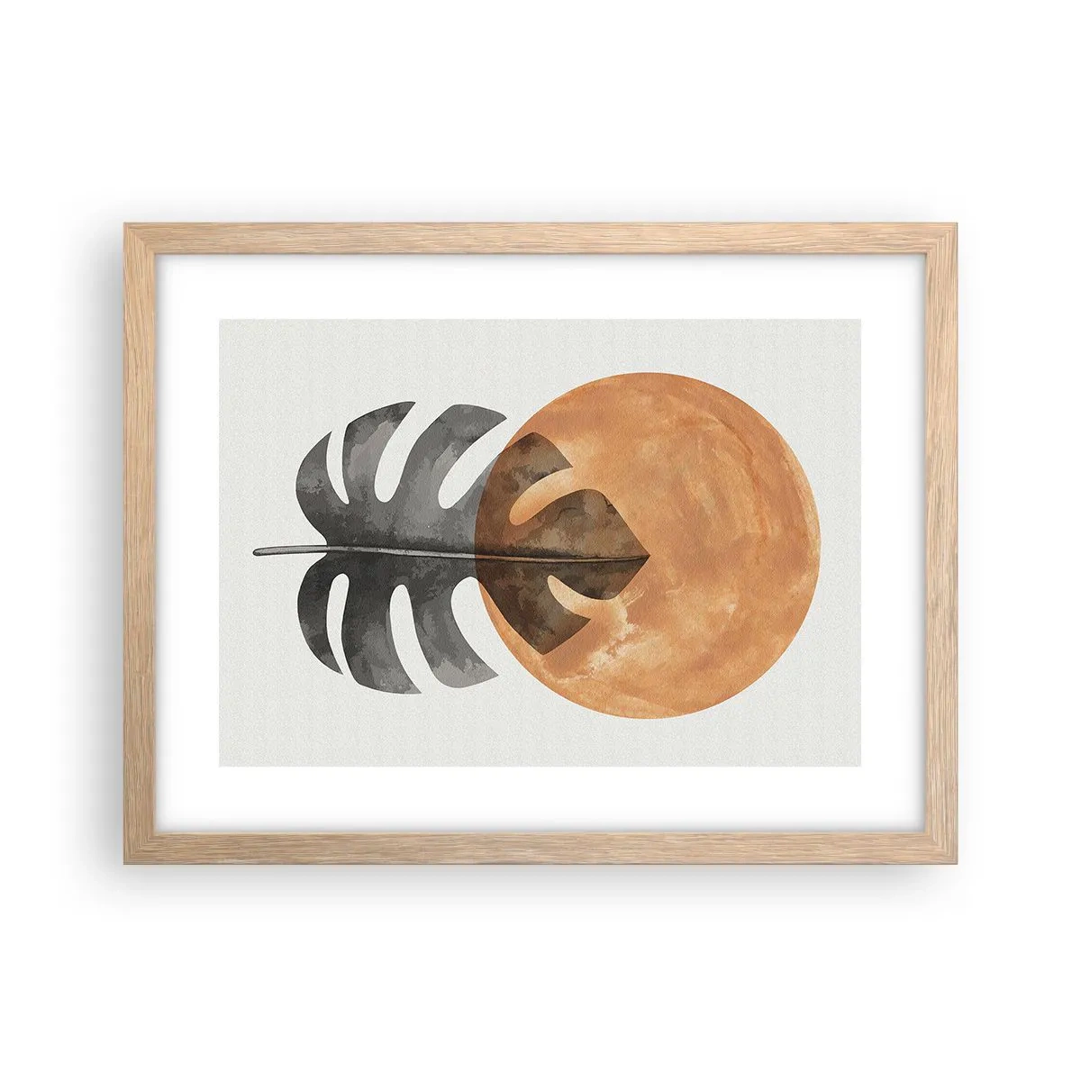 Affisch i ram av ljusek - Alltid solen - 40x30 cm