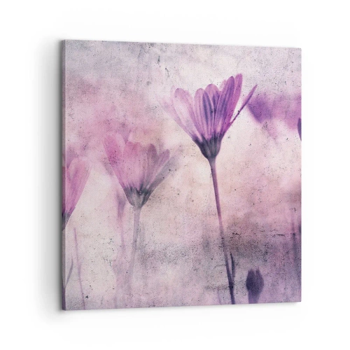 Canvastavla - Bild på duk - Blommornas sömn - 60x60 cm
