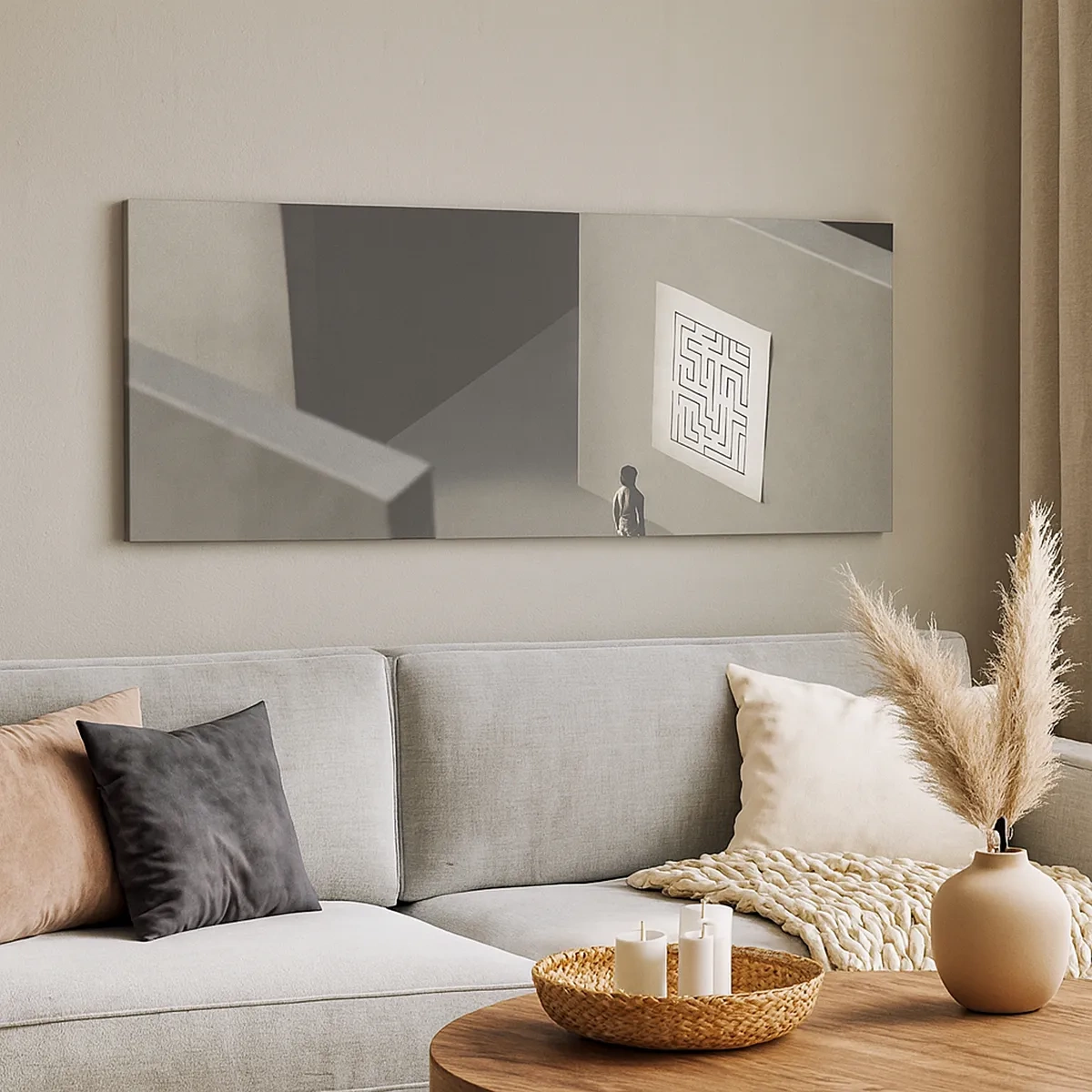 Canvastavla - Bild på duk - Men var är jag? - 30x30 cm