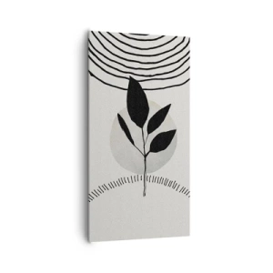 Canvastavla - Bild på duk - Komposition: naturens ritualer - 65x120 cm