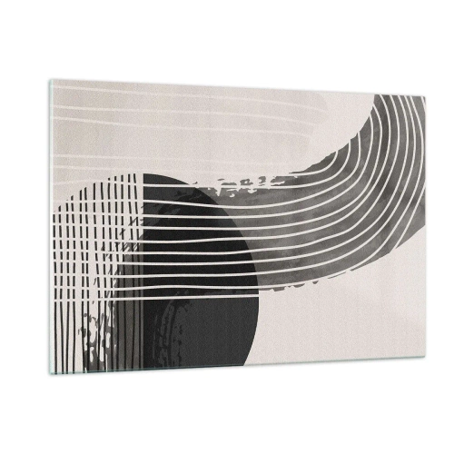 Glastavla - Bild på glas - Dit och tillbaka - 120x80 cm