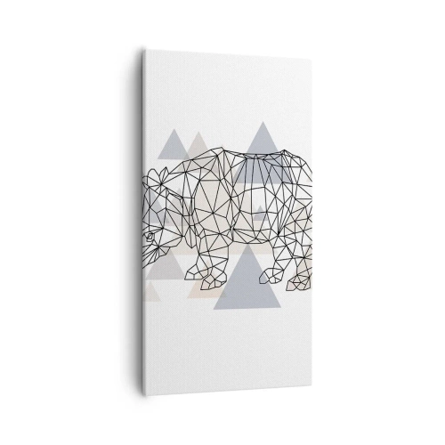 Canvastavla - Bild på duk - Kraftens struktur - 55x100 cm