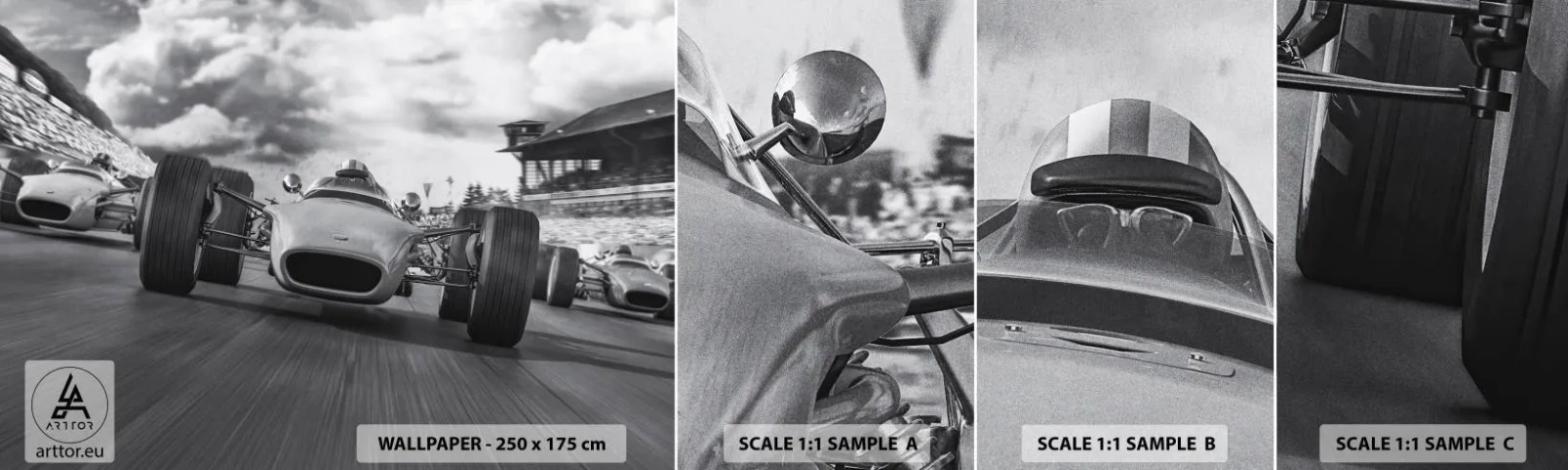 Fototapet Prov Standard Eco - Kraften finns! - Formel 1, Fordon, Lopp - 100x30 cm