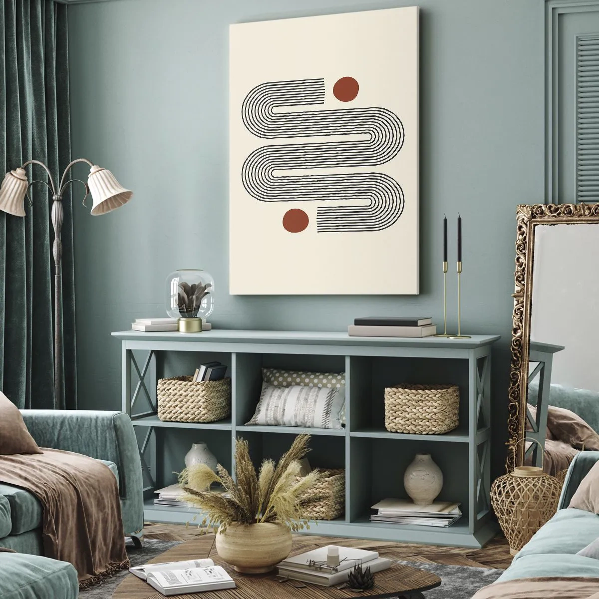 Canvastavla - Bild på duk - från början till slutet - 65x120 cm