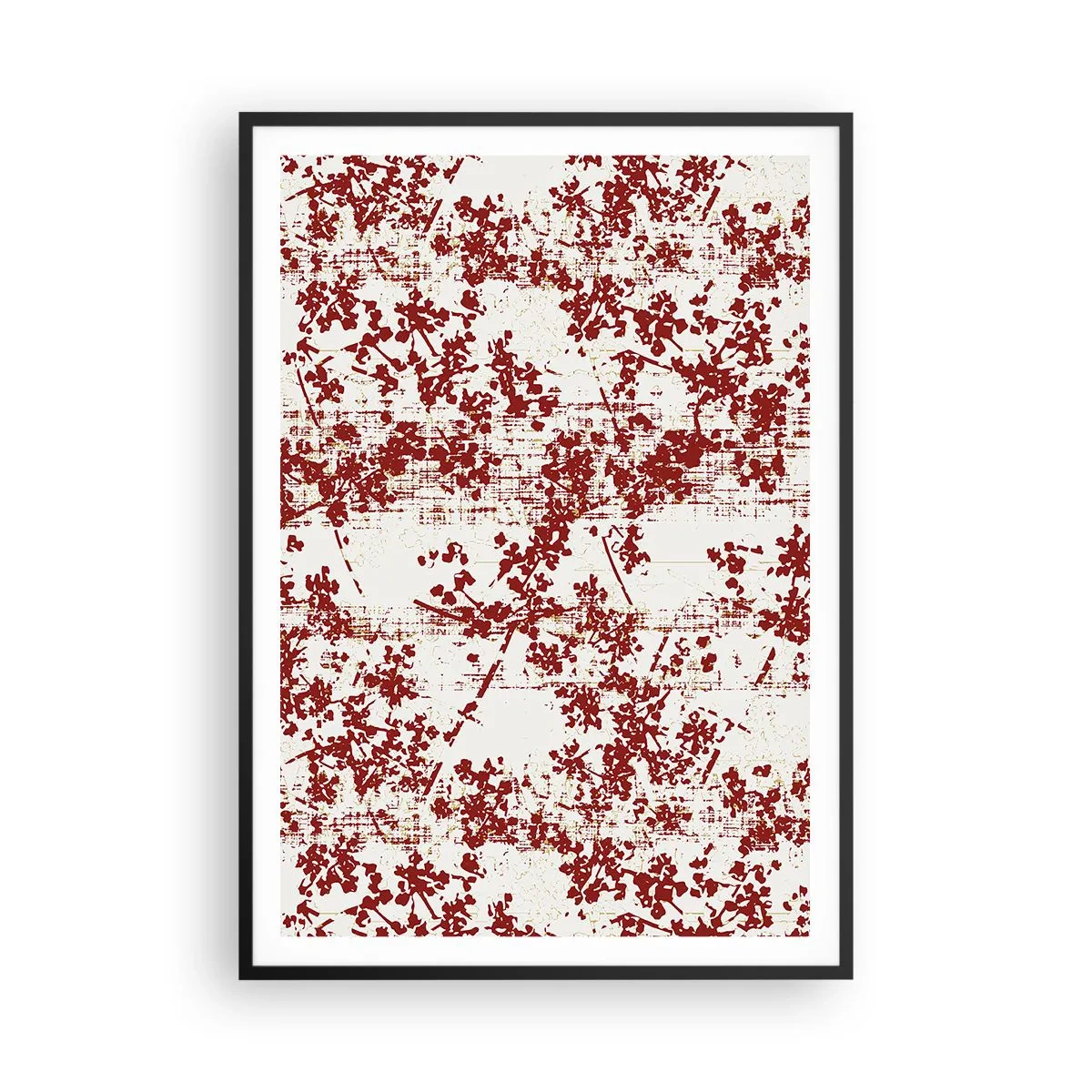 Affisch i svart ram - Som en gammal percale - 70x100 cm
