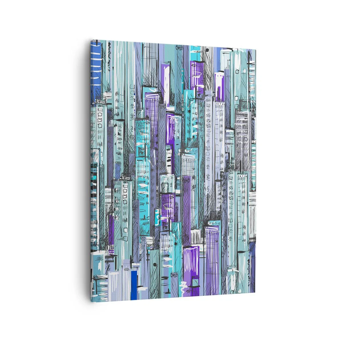 Canvastavla - Bild på duk - Blått från himlen - 50x70 cm