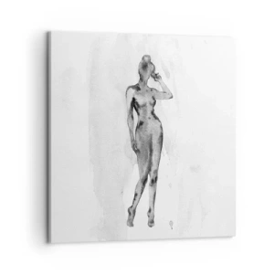 Canvastavla - Bild på duk - En studie om kvinnlighetens perfektion - 60x60 cm