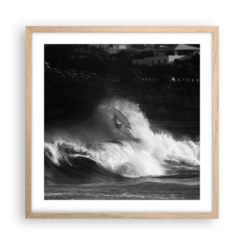 Affisch i ram av ljusek - Utmaning accepterad! - 50x50 cm