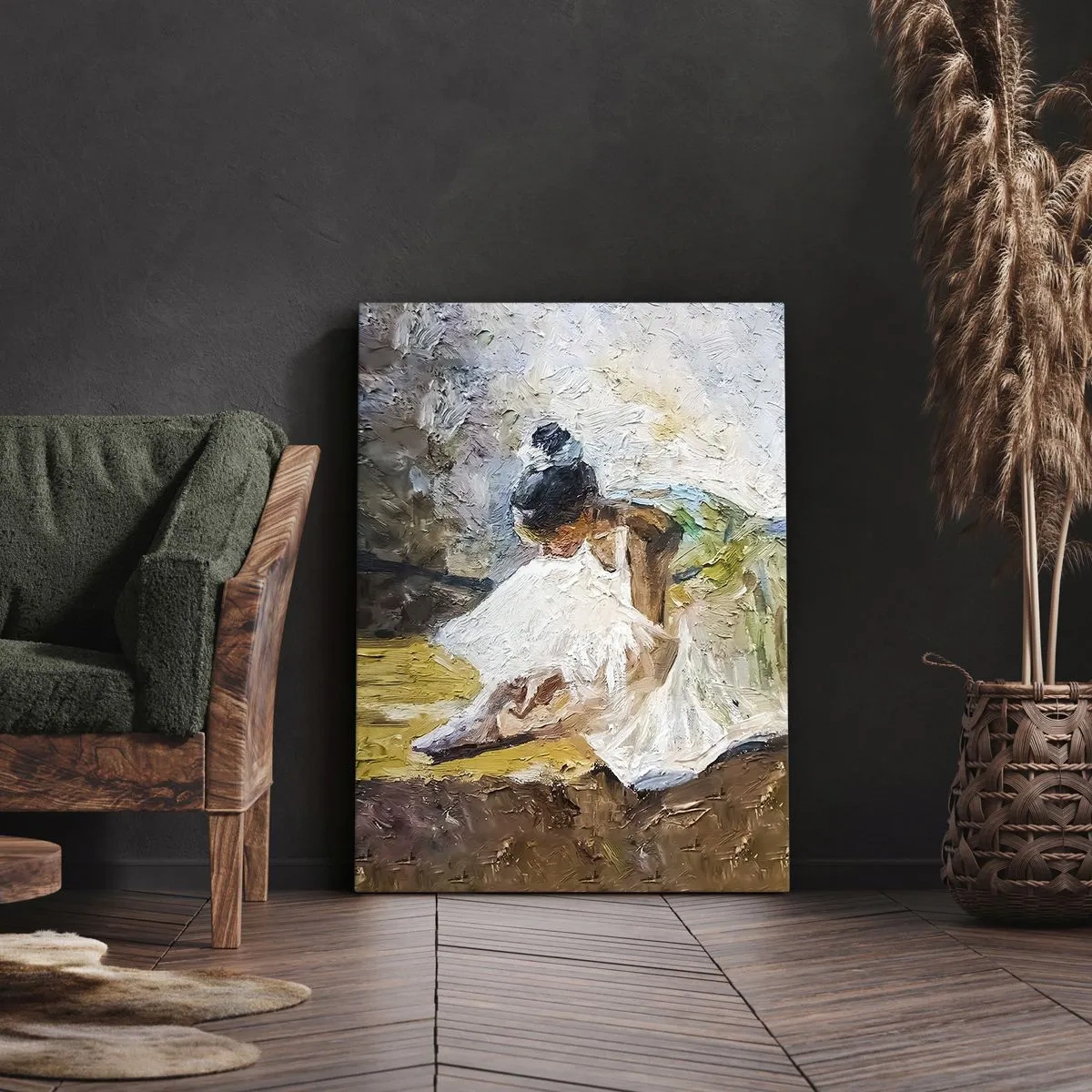 Canvastavla - Bild på duk - Från Degas tavla - 50x70 cm
