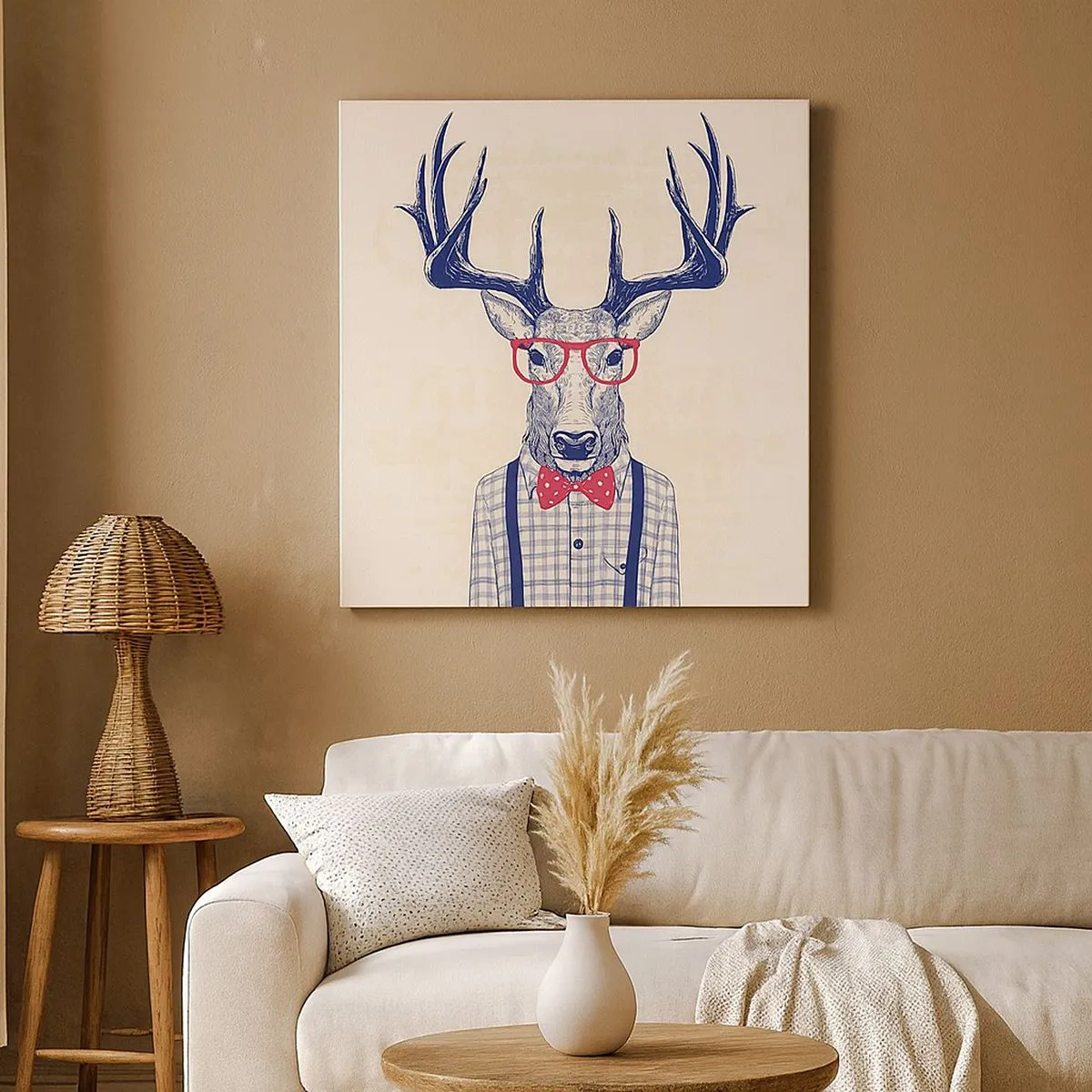 Canvastavla - Bild på duk - Rolig extravagans - 30x30 cm