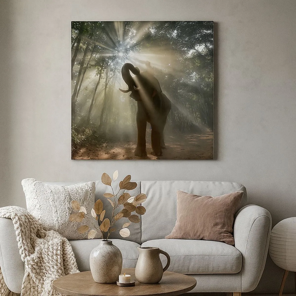 Canvastavla - Bild på duk - Under en lycklig stjärna - 30x30 cm