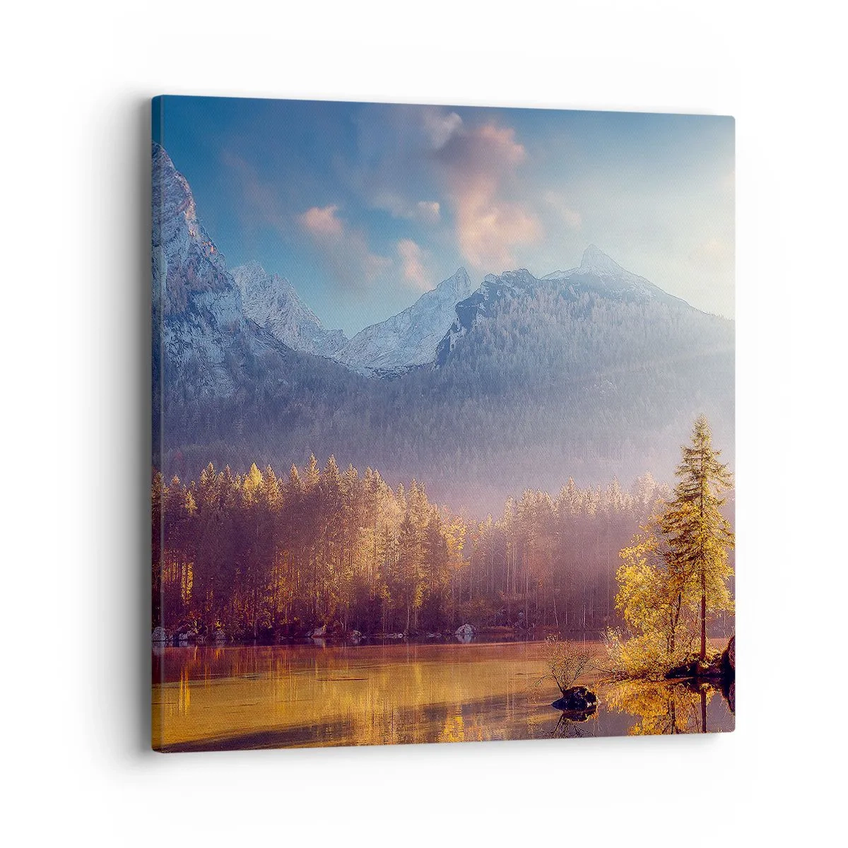 Canvastavla - Bild på duk - I berg och dalar - 40x40 cm