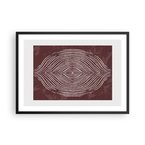 Affisch i svart ram - Rymden talar - 70x50 cm