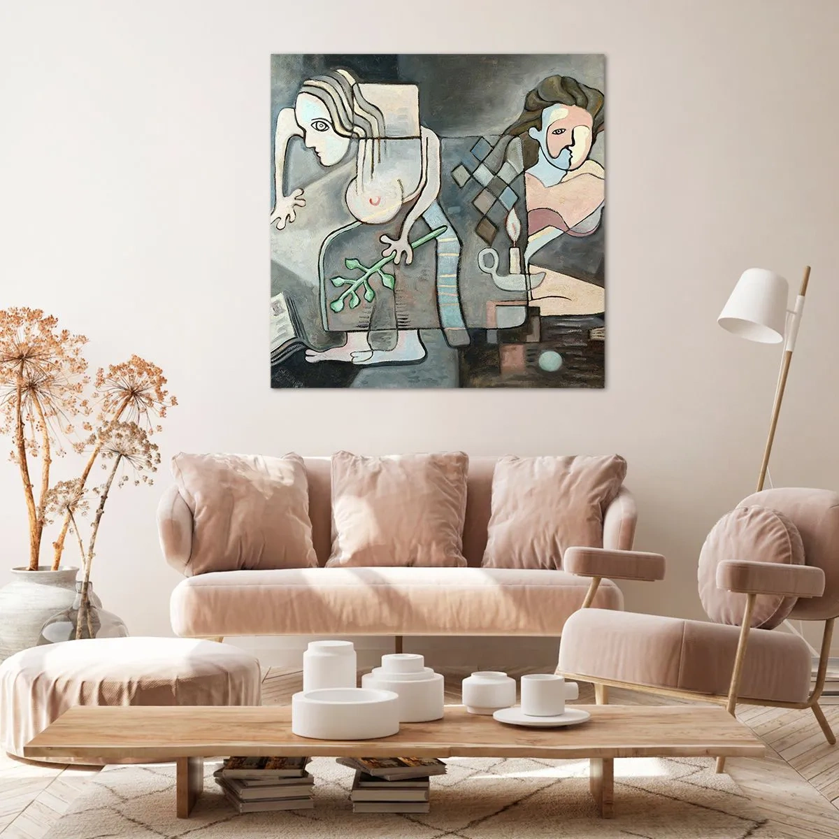 Canvastavla - Bild på duk - Själens och materias mosaik - 30x30 cm