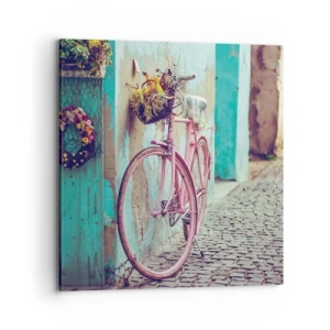 Canvastavla - Bild på duk - Strax tillbaka - 70x70 cm