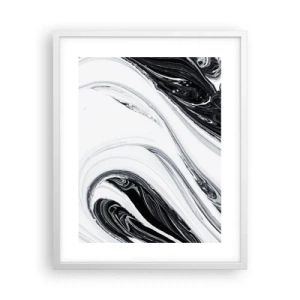 Affisch i vit ram - Motsatskombination - 40x50 cm
