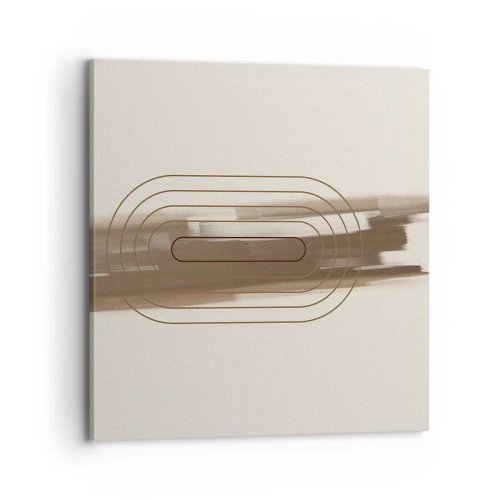 Canvastavla - Bild på duk - Grå blåst - 70x70 cm