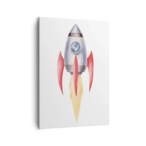 Canvastavla - Bild på duk - Högre, snabbare, längre - 50x70 cm