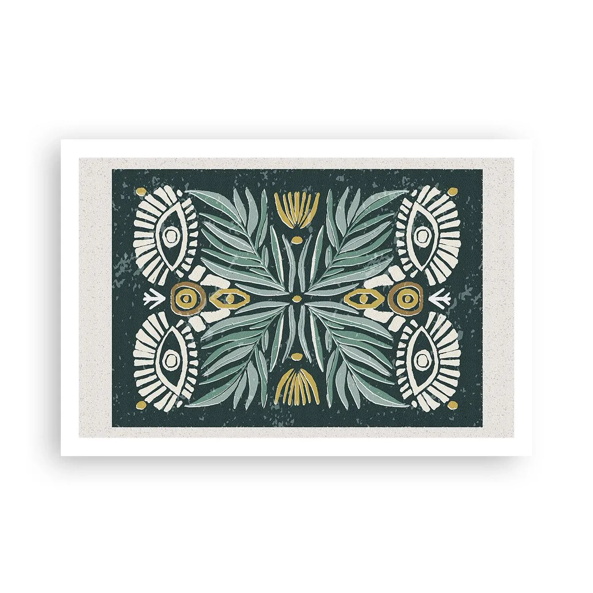 Affisch - Som ett folkligt mönster - 91x61 cm