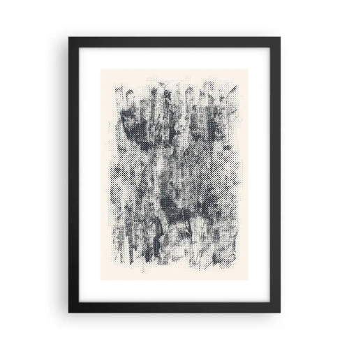 Affisch i svart ram - Dimmig komposition - 30x40 cm