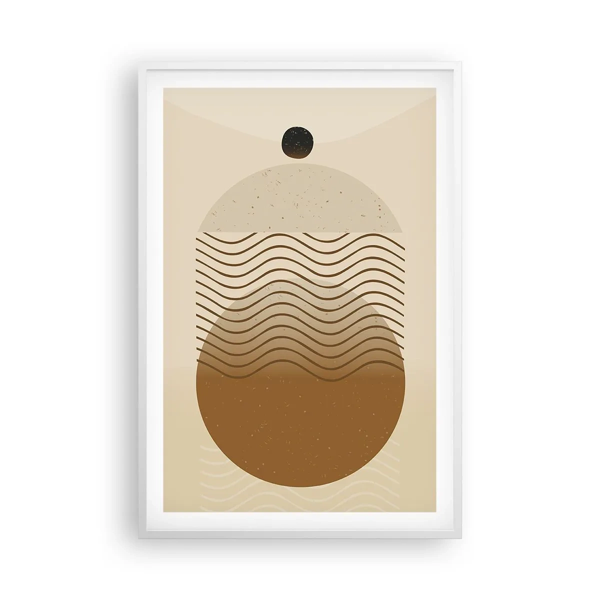 Affisch i vit ram - Om geometriska figurers ursprung - 61x91 cm