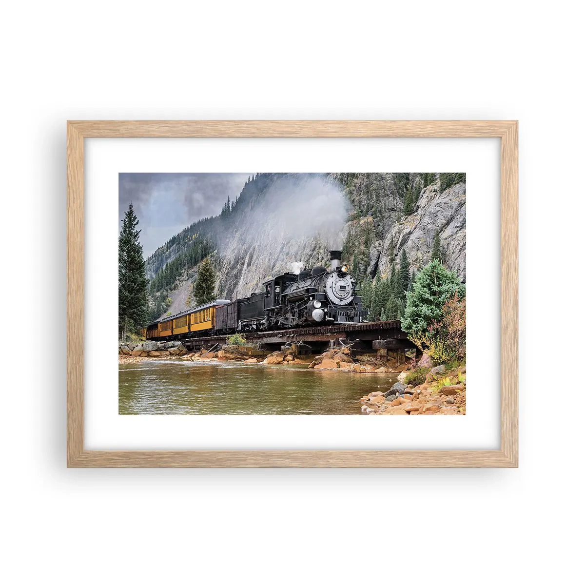 Affisch i ram av ljusek - Vart ska du? Vart? - 40x30 cm