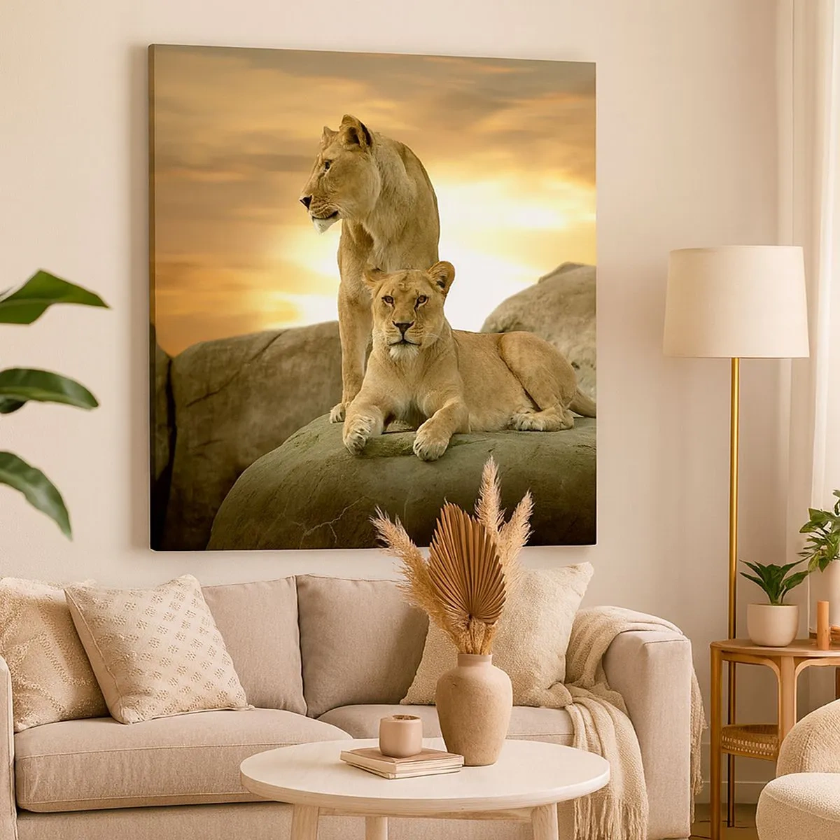 Canvastavla - Bild på duk - Kungligt majestät - 30x30 cm