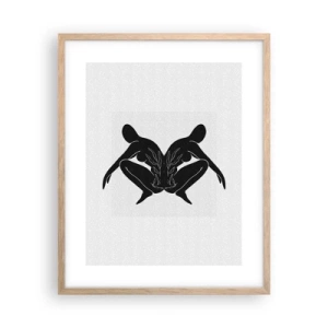 Affisch i ram av ljusek - En delad själ - 40x50 cm