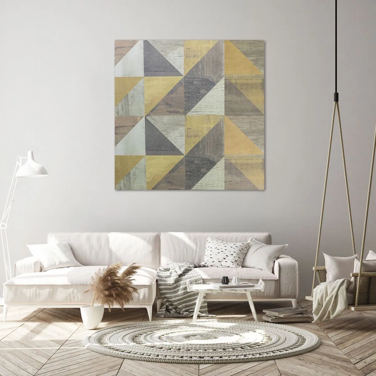 Canvastavla - Bild på duk - Under triangelns vinkel - 30x30 cm
