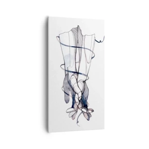 Canvastavla - Bild på duk - Smekningens studie - 55x100 cm