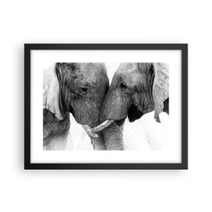 Affisch i svart ram - Hjärtlig bekännelse - 40x30 cm