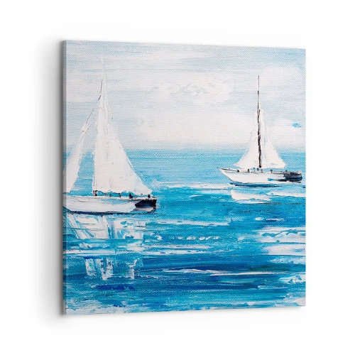 Canvastavla - Bild på duk - Med en vän vid din sida - 60x60 cm