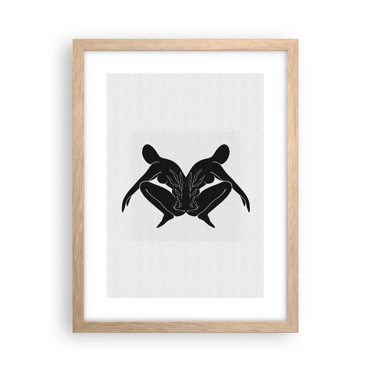 Affisch i ram av ljusek - En delad själ - 30x40 cm