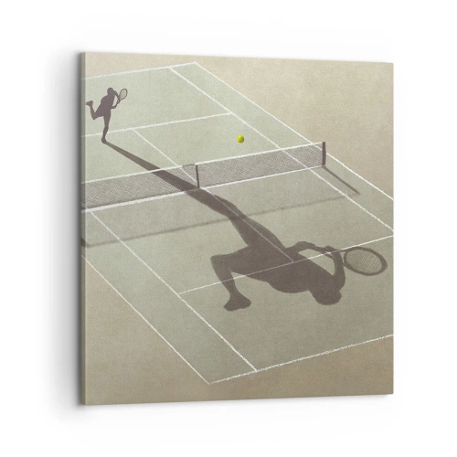 Canvastavla - Bild på duk - Övervinna sig själv - 60x60 cm