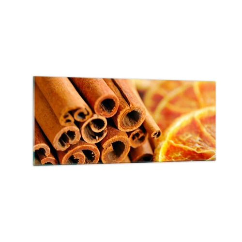 Glastavla - Bild på glas - Känner du deras arom? - 120x50 cm