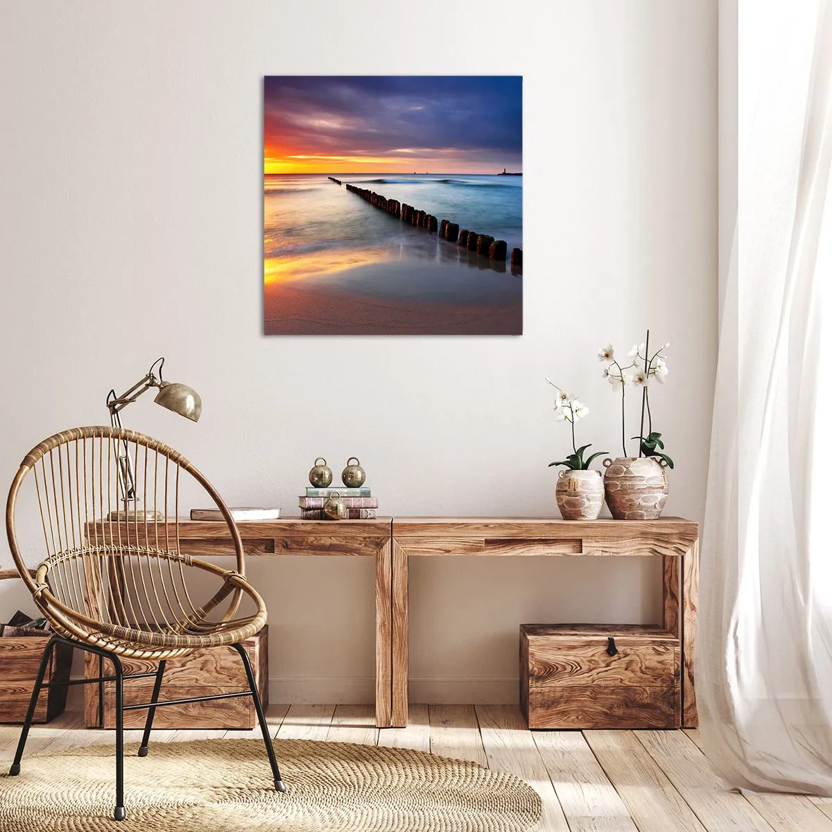 Canvastavla - Bild på duk - Lyssna på tystnaden - 50x50 cm