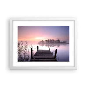 Affisch i vit ram - Ur liljedimman... - 40x30 cm