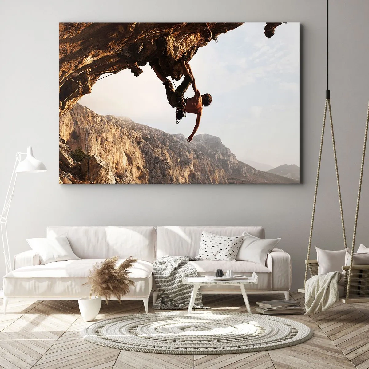 Canvastavla - Bild på duk - Världen i näven - 120x80 cm