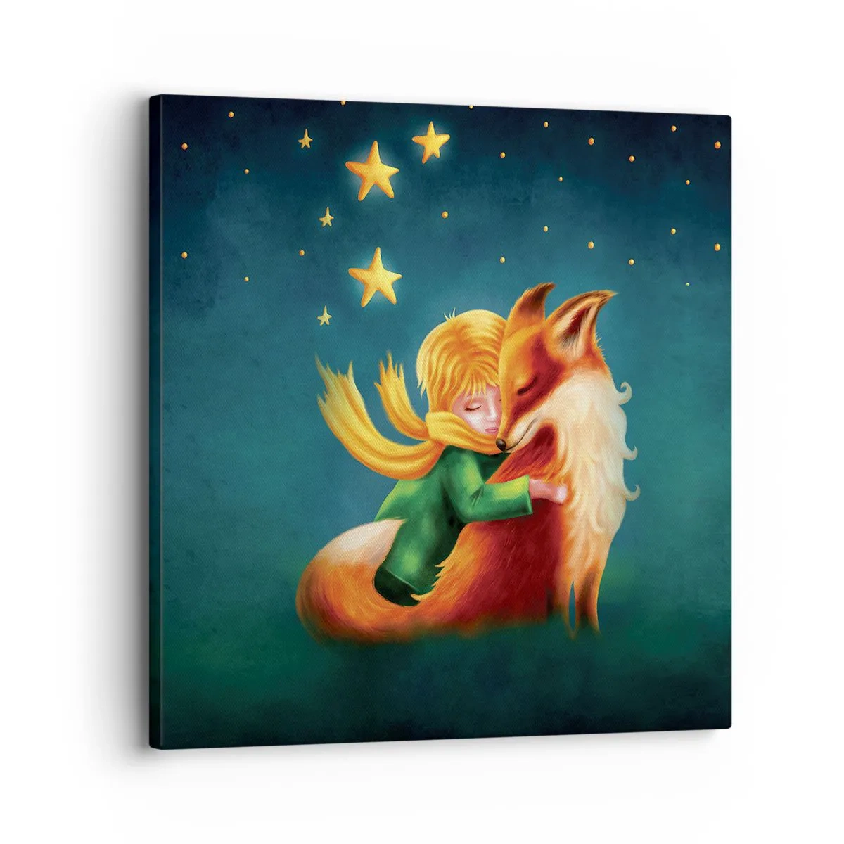 Canvastavla - Bild på duk - Lilla prinsen - 30x30 cm